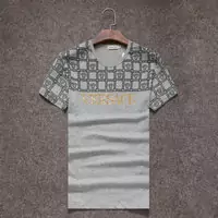 versace logo t-shirt classic medusa flower silver